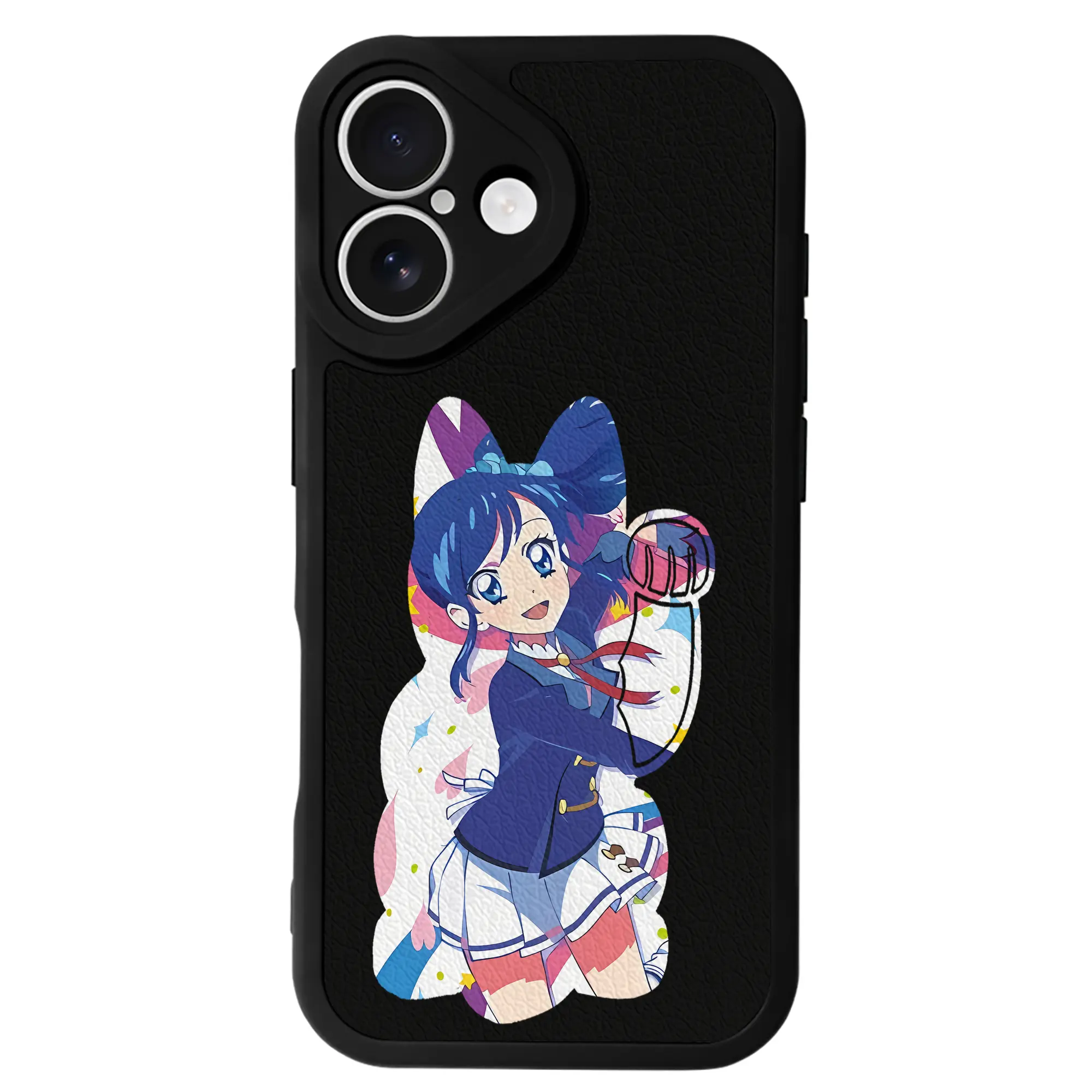 アイカツ グッズ 霧矢 あおい - IPhone 16シリーズ対応 ・ シリコンスマホケース ・ レザー調 ・ 高精度フィット ・ 耐衝撃 ・ ワイヤレス充電対応 ・ 精密カット